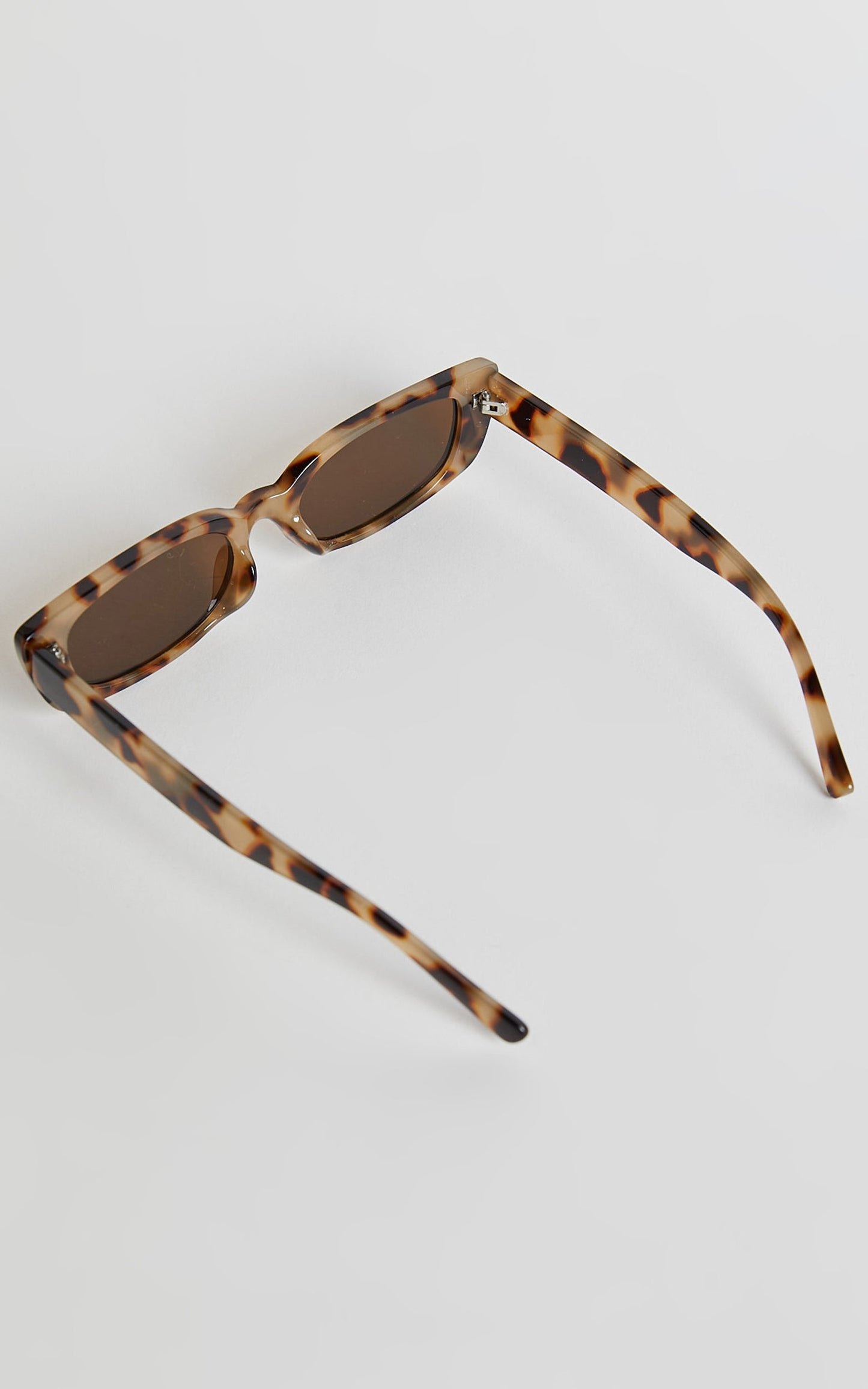 Sheela Sunglasses - Rectangle Shape Sunglasses in Light Tort