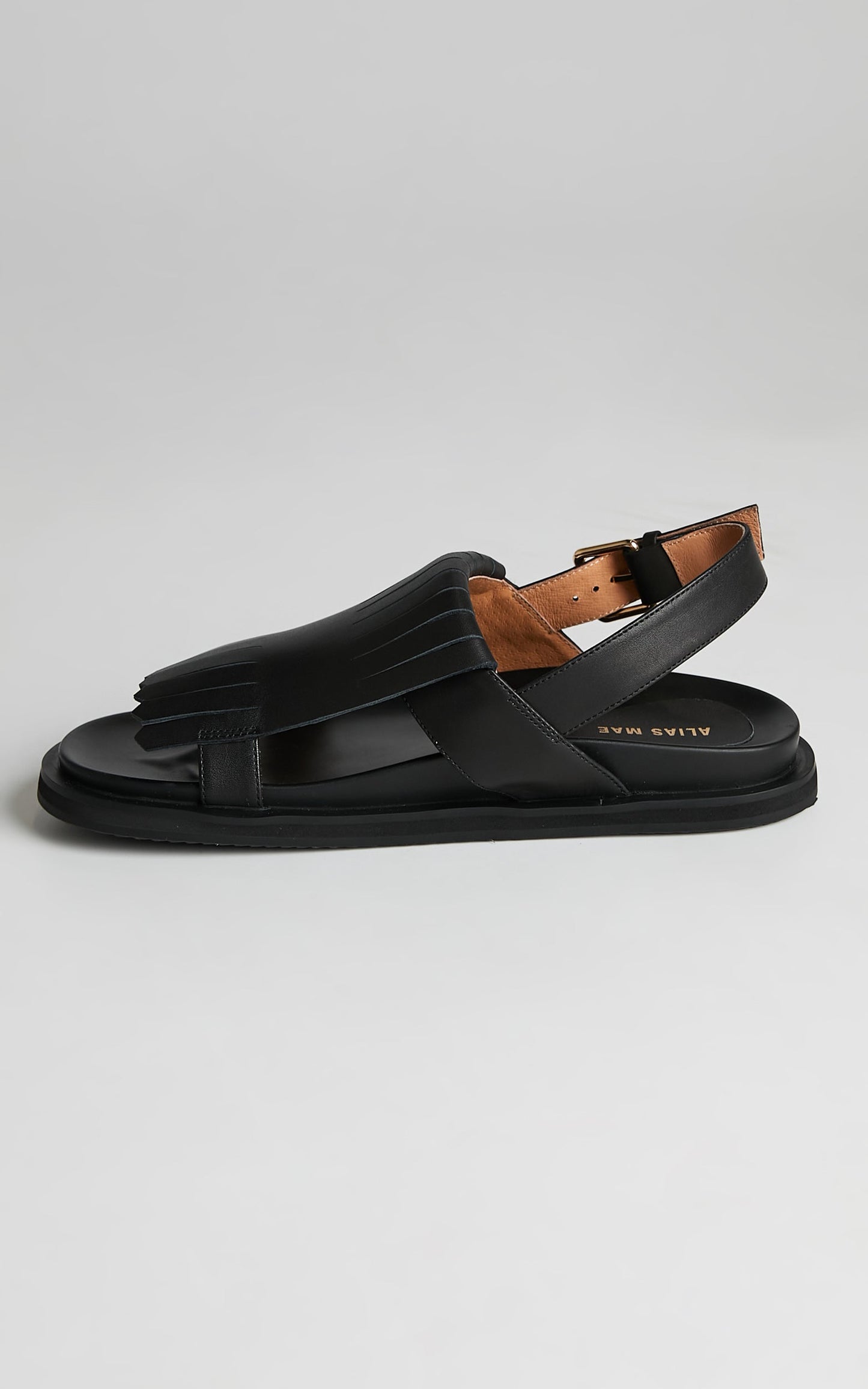 Alias Mae - Payton Sandals in Black Burnished