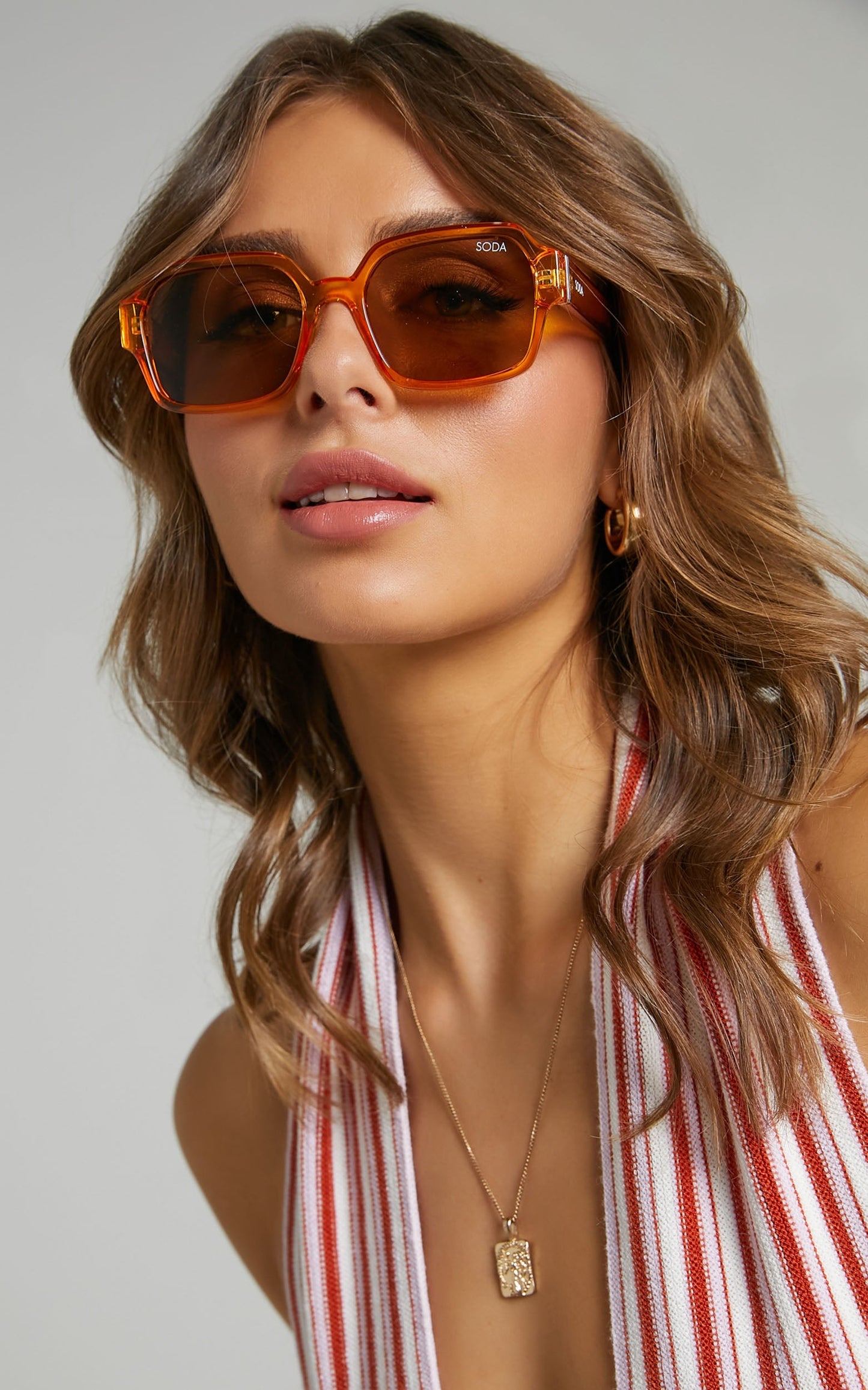 Soda Shades - Leyla Sunglasses in Amber