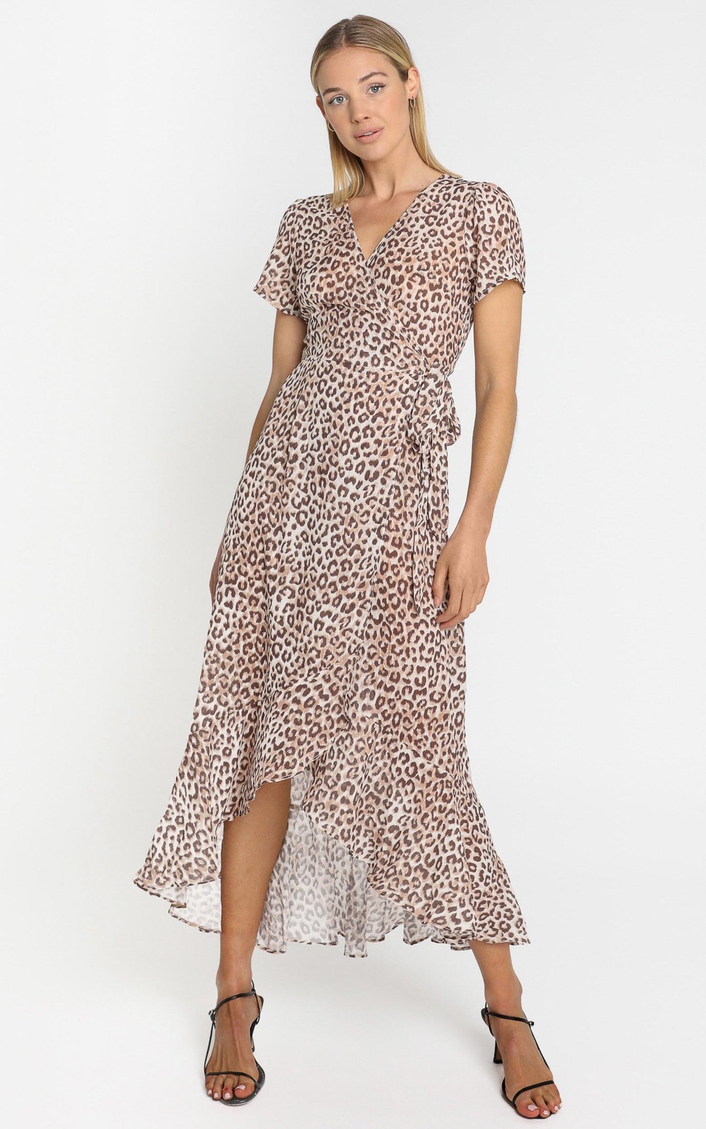 Malika Dress in Leopard Print