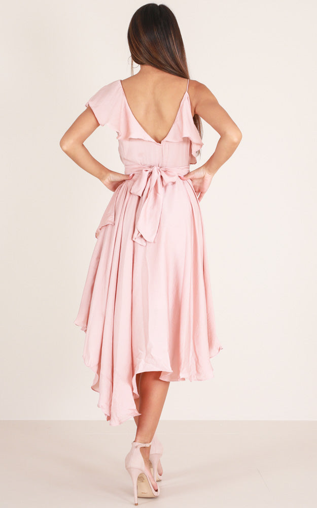 You Already Know Dress In Blush