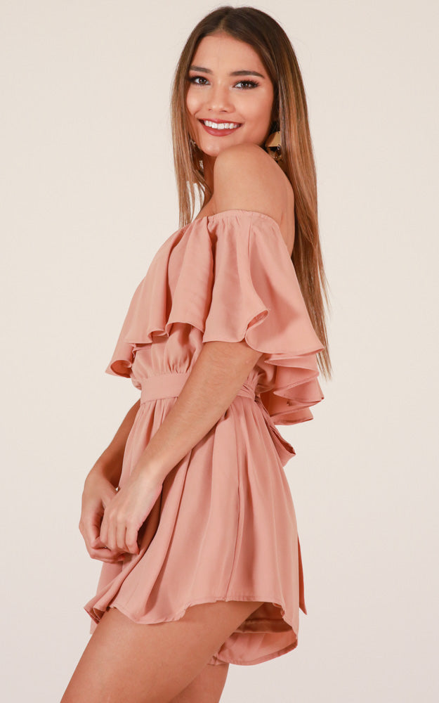Time To Go Playsuit In Beige