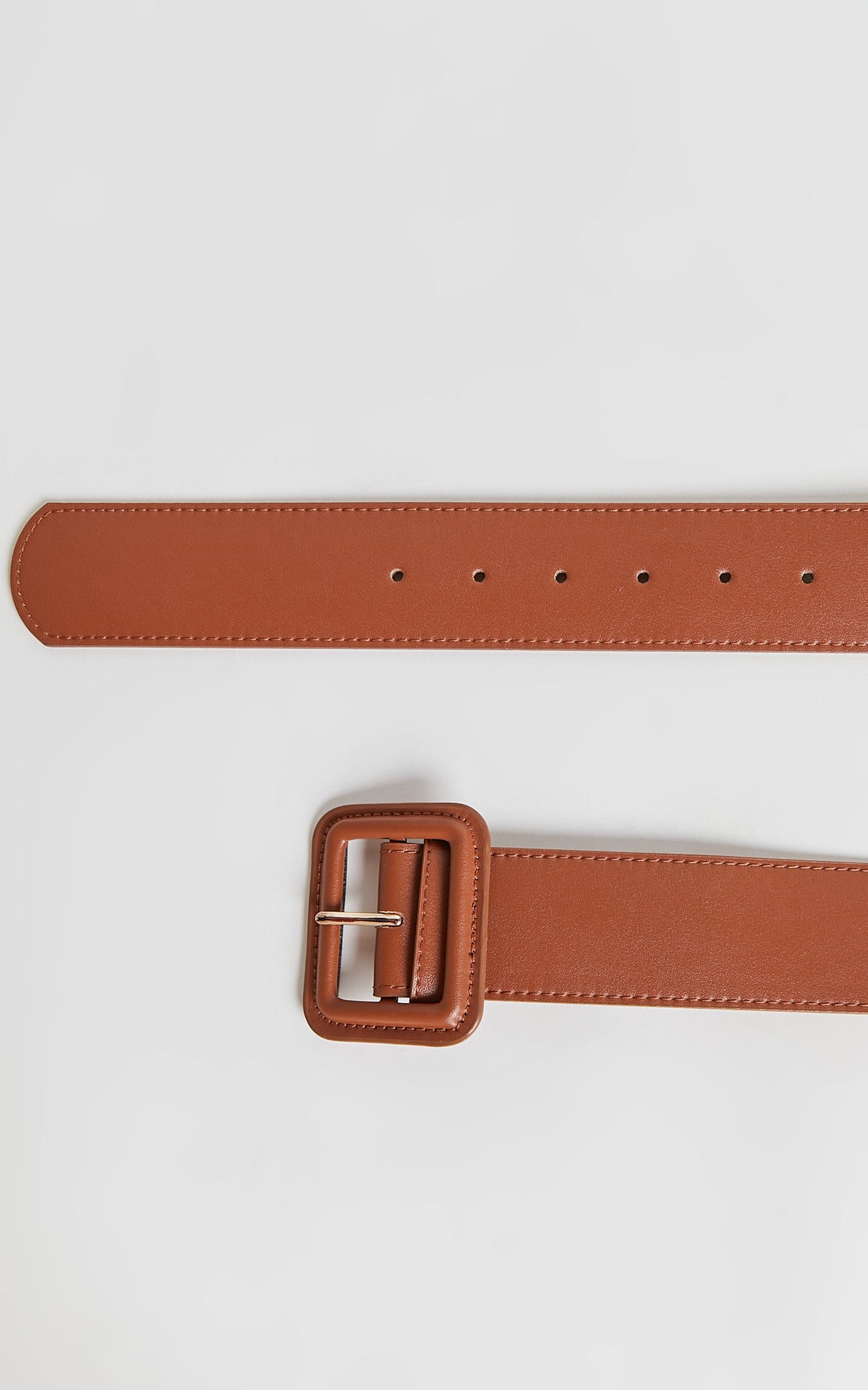 Kaitlin Belt - Buckle Belt in Tan