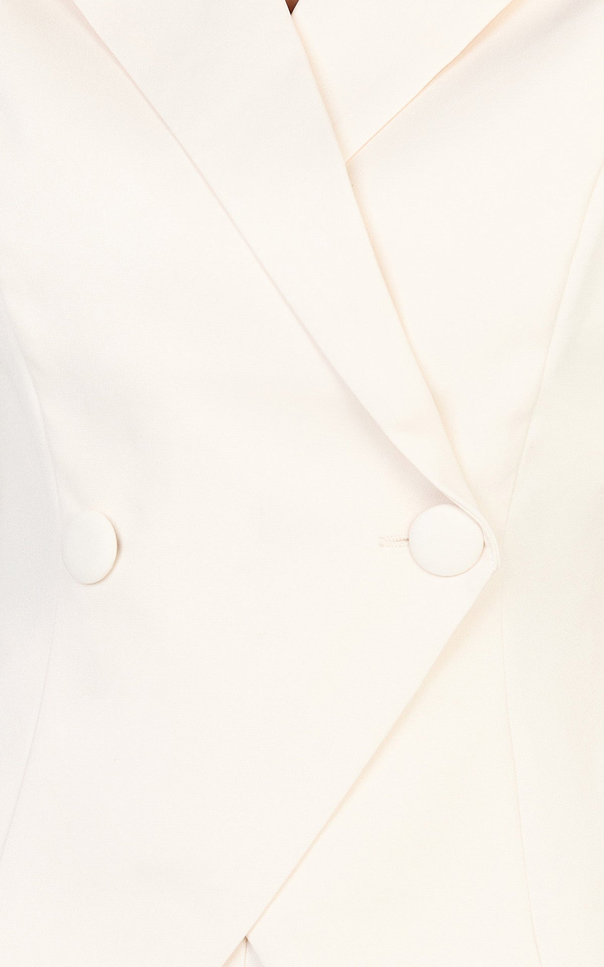 Poppy Top - Cap Sleeve Double Breasted Vest Top in Cream