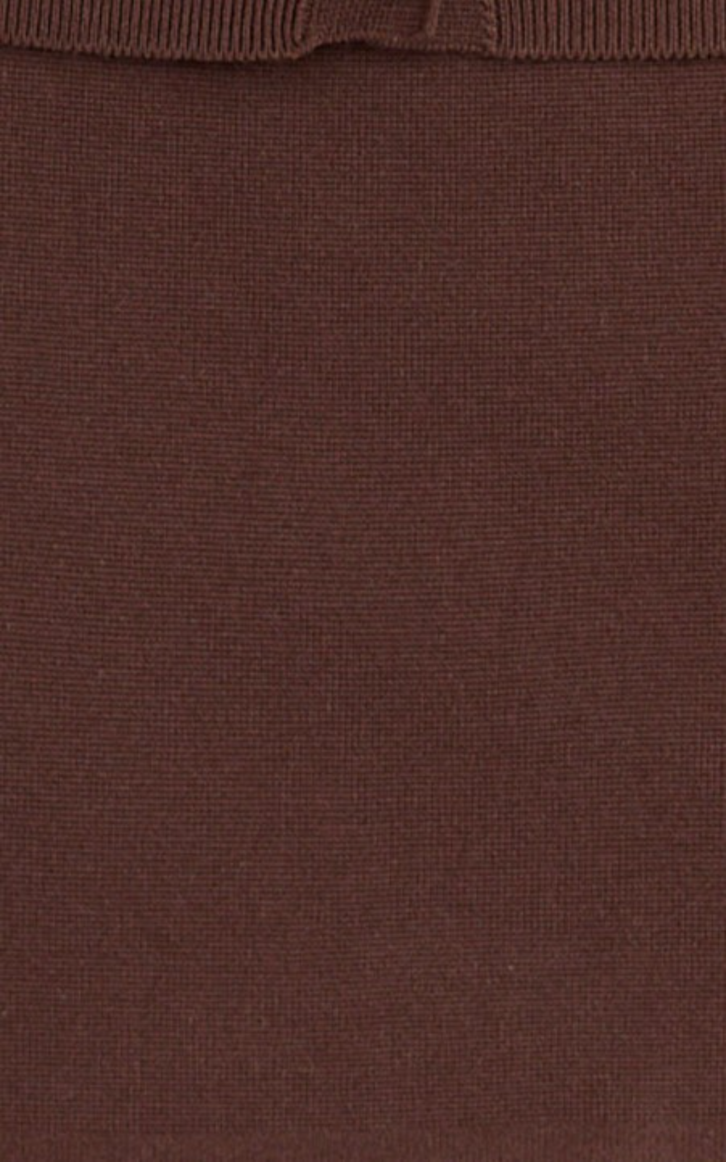 Isabel Mini Skirt - Mid Waist Knit Skirt in Chocolate
