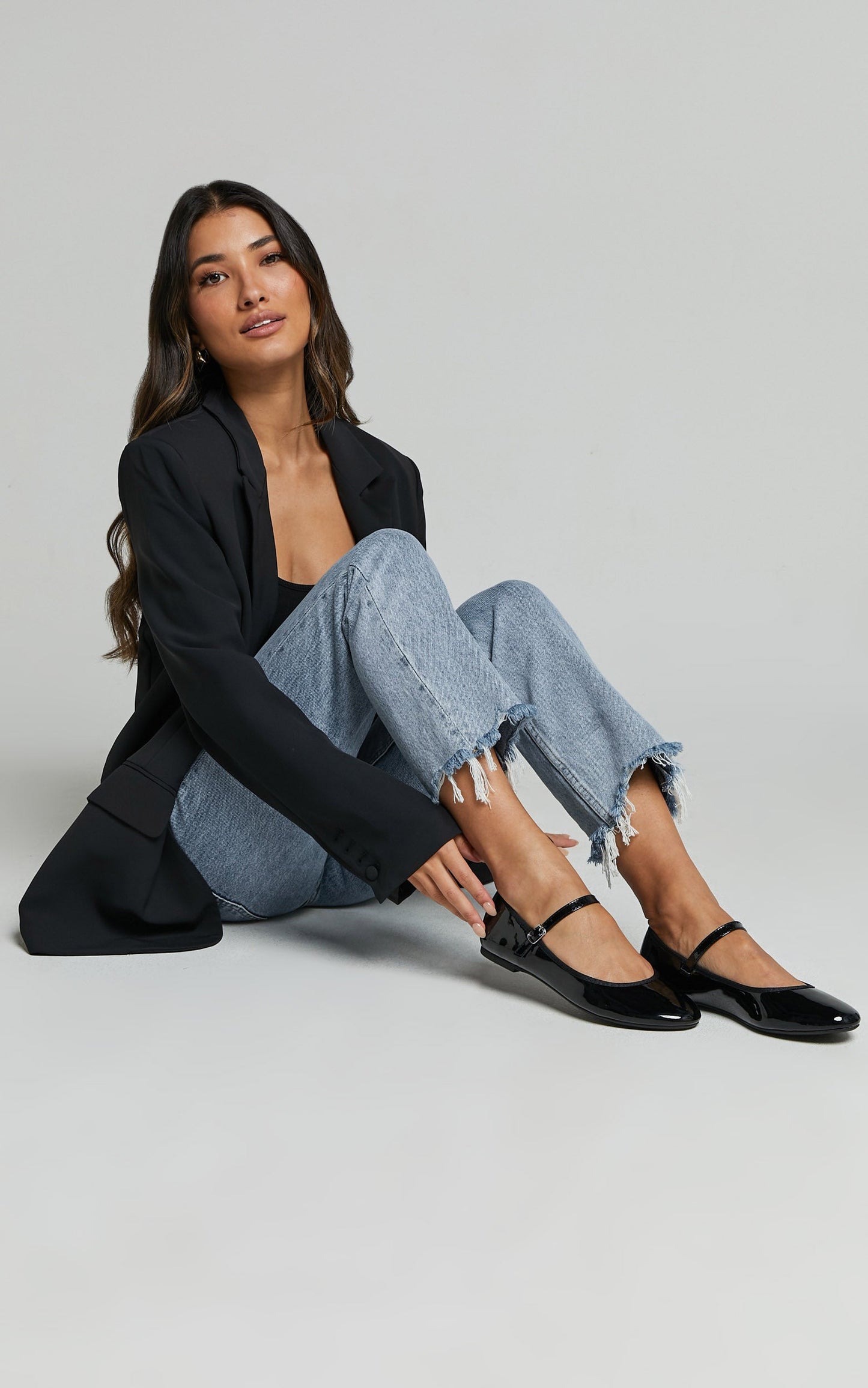 Therapy - Jayne Ballet Flat Shoes in Black Patent