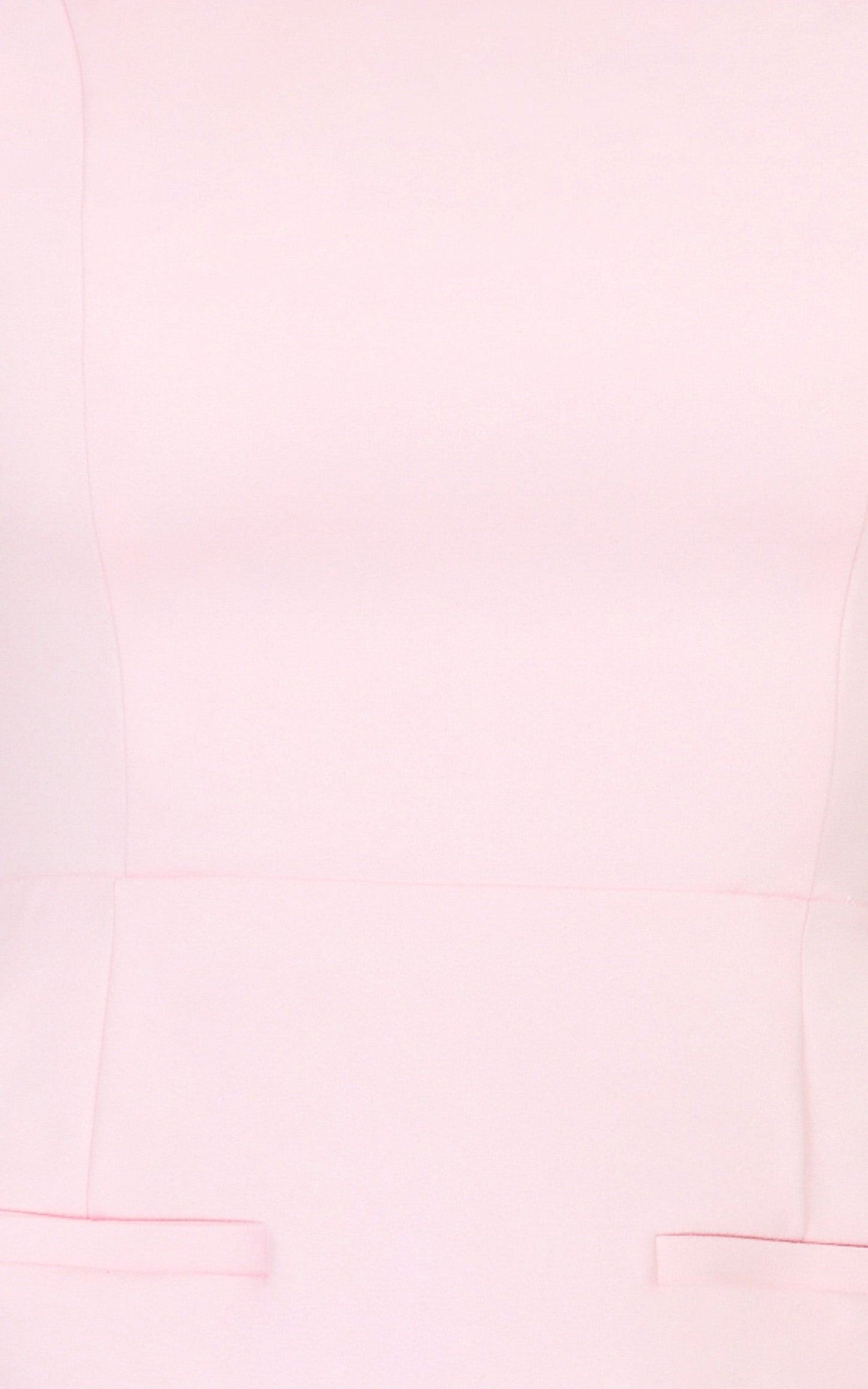 Eloise Playsuit - Straight Neck Fit And Flare Playsuit in Pink