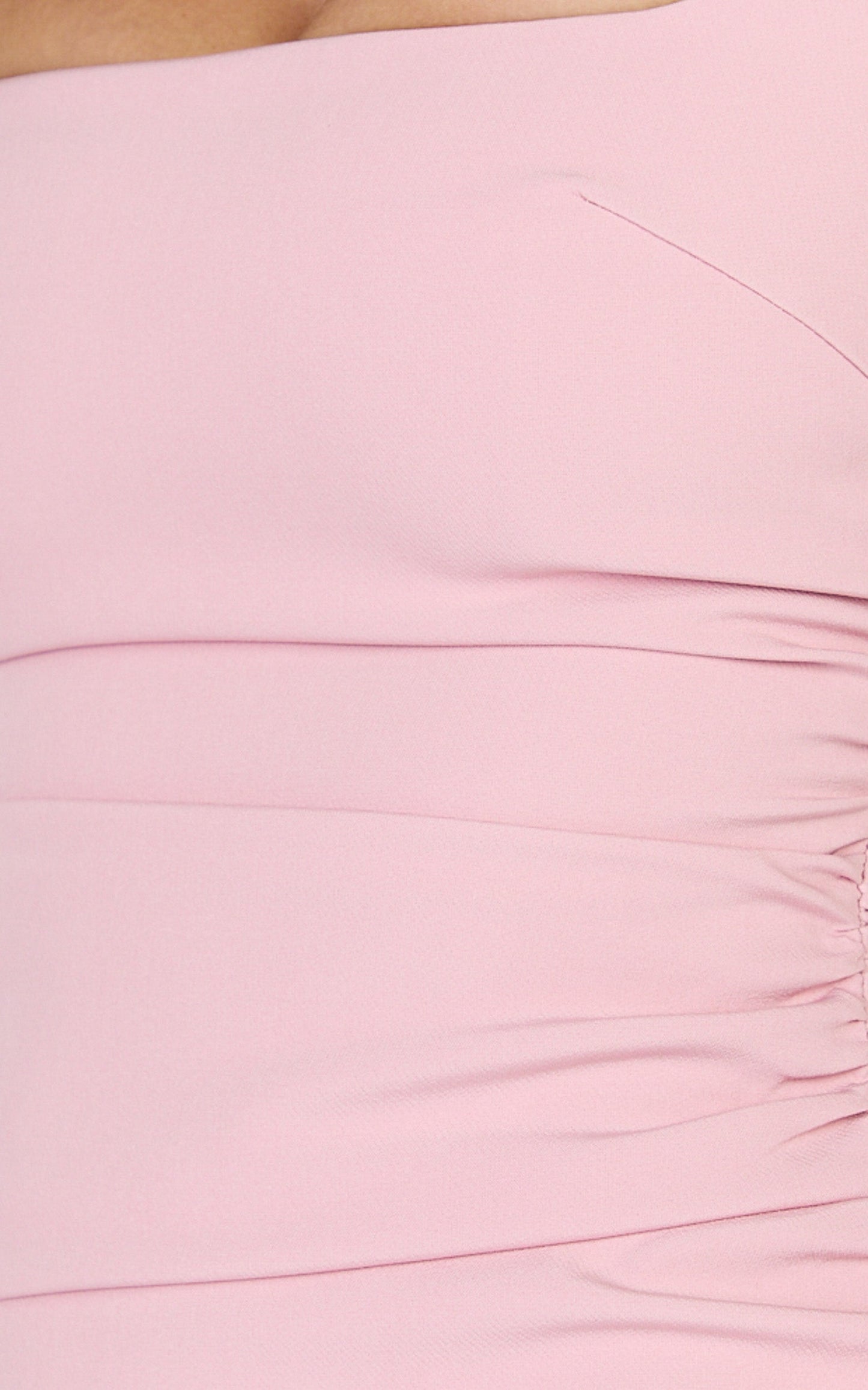 Eugenia Mini Dress - Square Neck Bodycon Dress in Pink