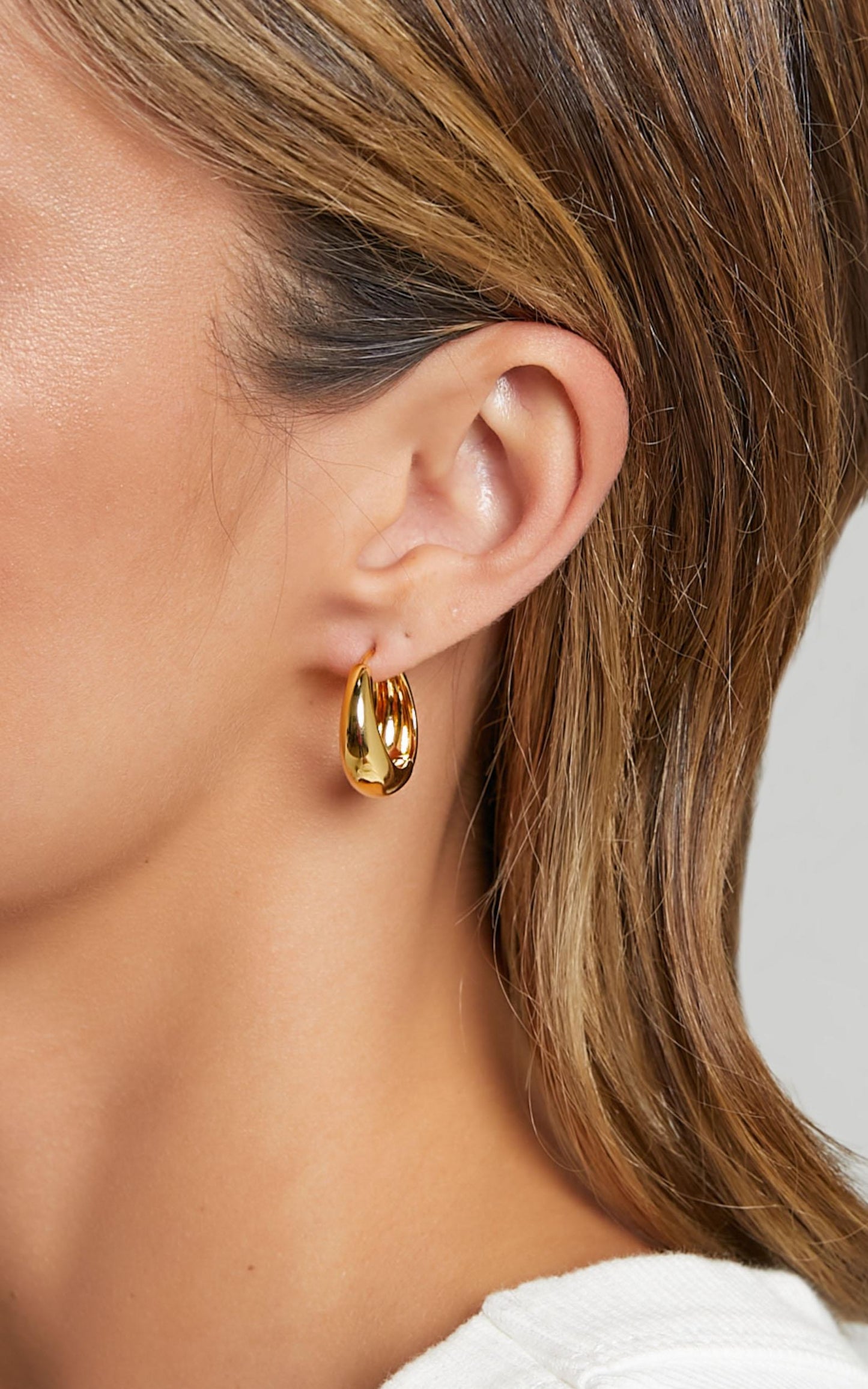 Luv AJ - The Marbella Hoops in Gold