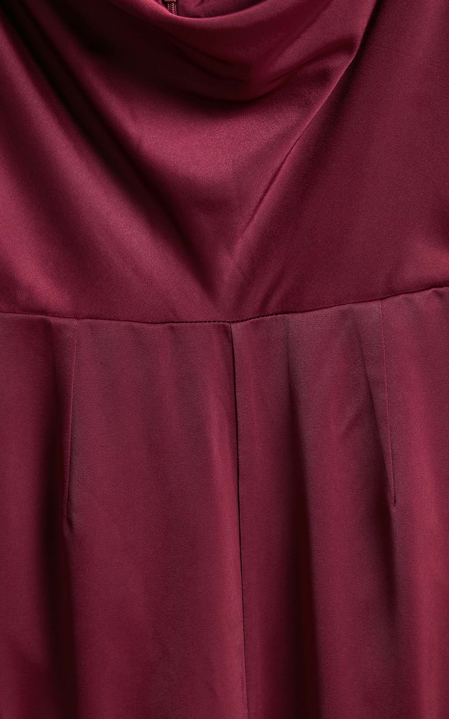 Together in Spirit Jumpsuit in Mulberry Satin