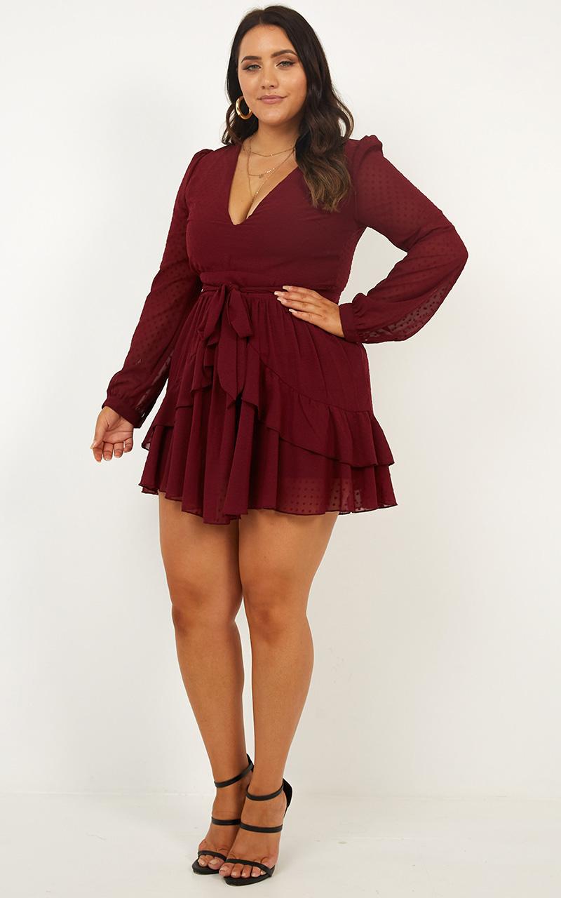 For A Rainy Day Dress In Wine