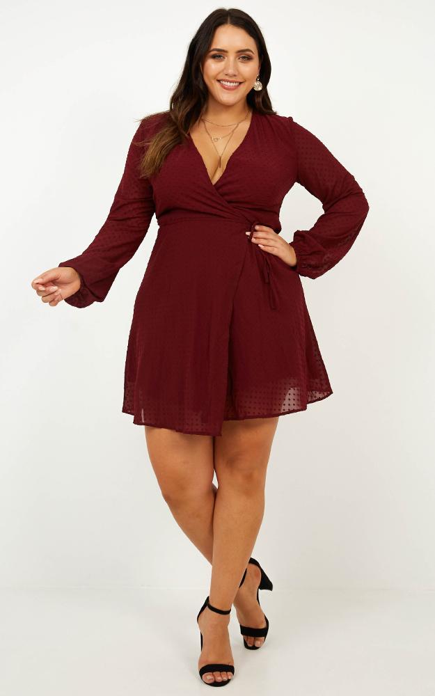 Across The Atlantic Dress In Wine