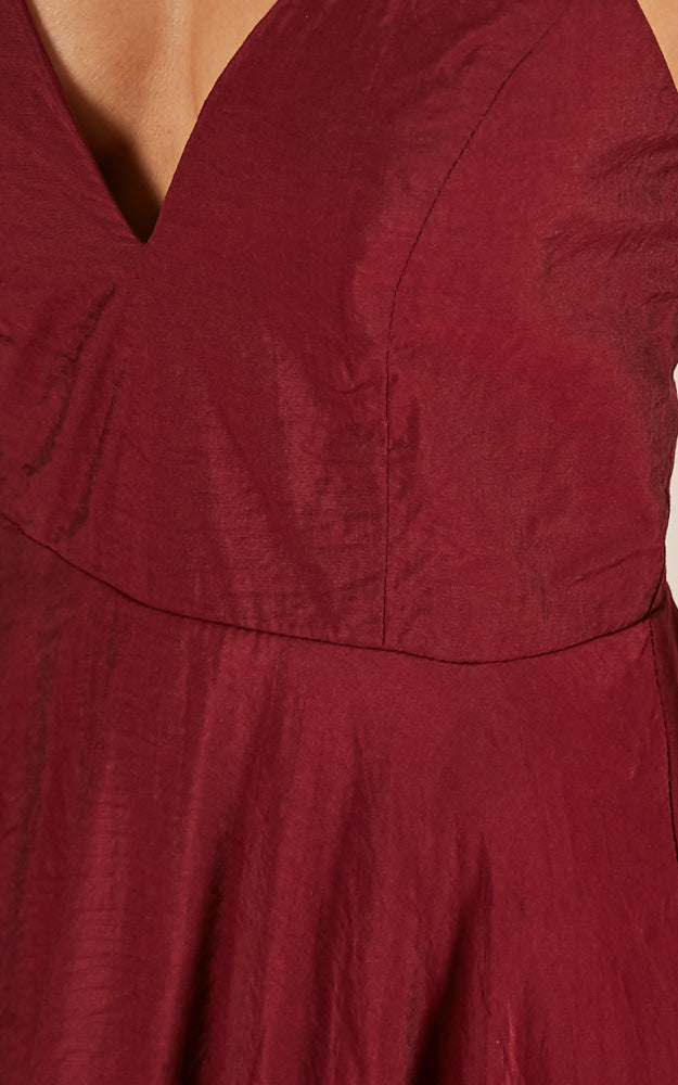 Make You Smile Dress In Wine