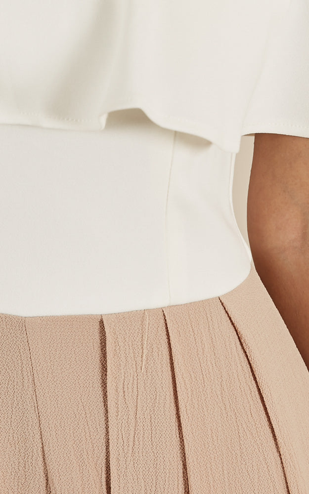 Skinny Love Maxi Playsuit In Beige