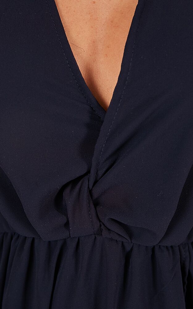 Melt Your Heart Maxi Dress In Navy
