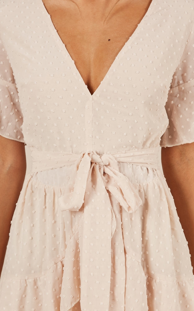 Know What You Want Dress In Beige
