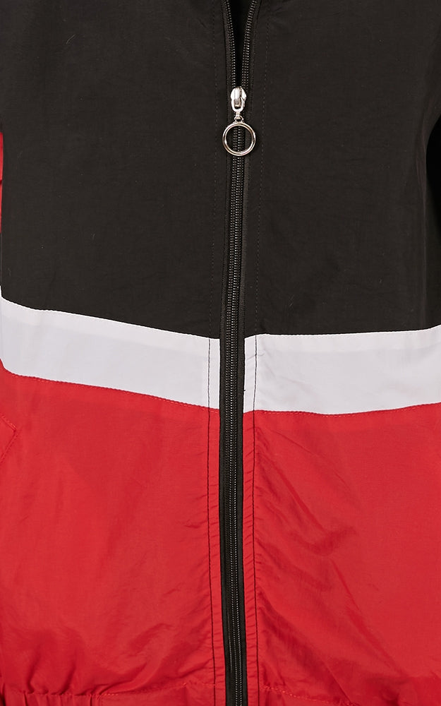 Rally Track Jacket In Red
