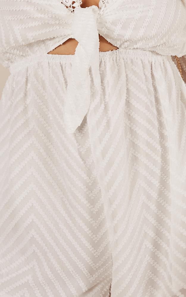 If You Know Playsuit In White