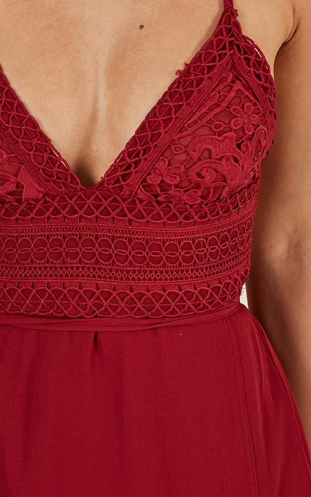 Running Free Maxi Dress in Wine