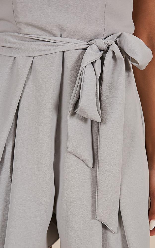 Memory Bliss Playsuit In Dusty Blue
