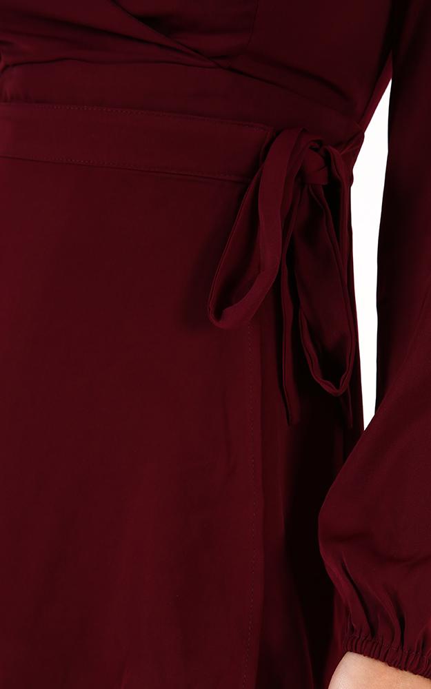 Cute Girl Playsuit In Wine
