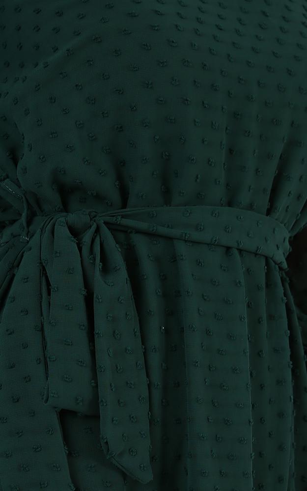 Could You Tell Dress In Forest Green