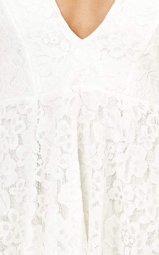 All In The Details Dress In White Lace