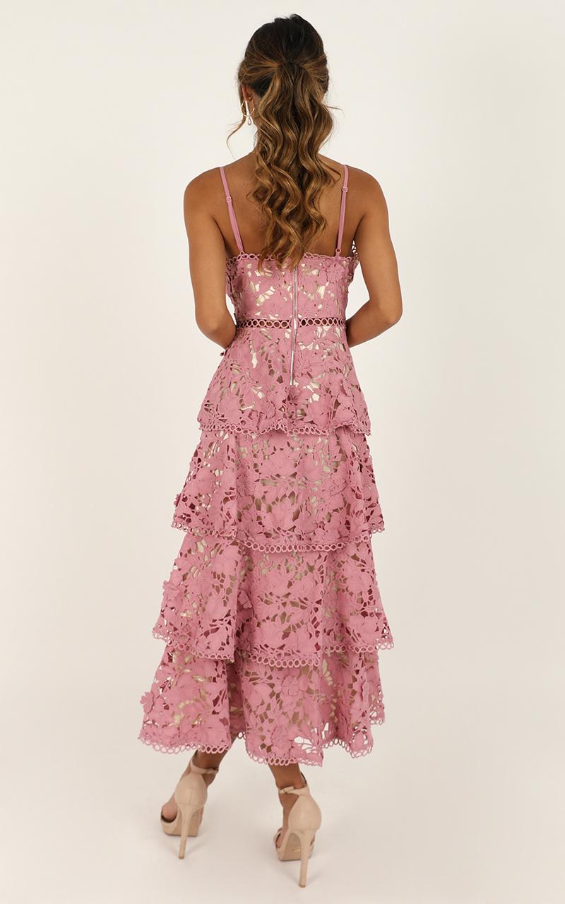 In Other News Dress In Mauve Lace