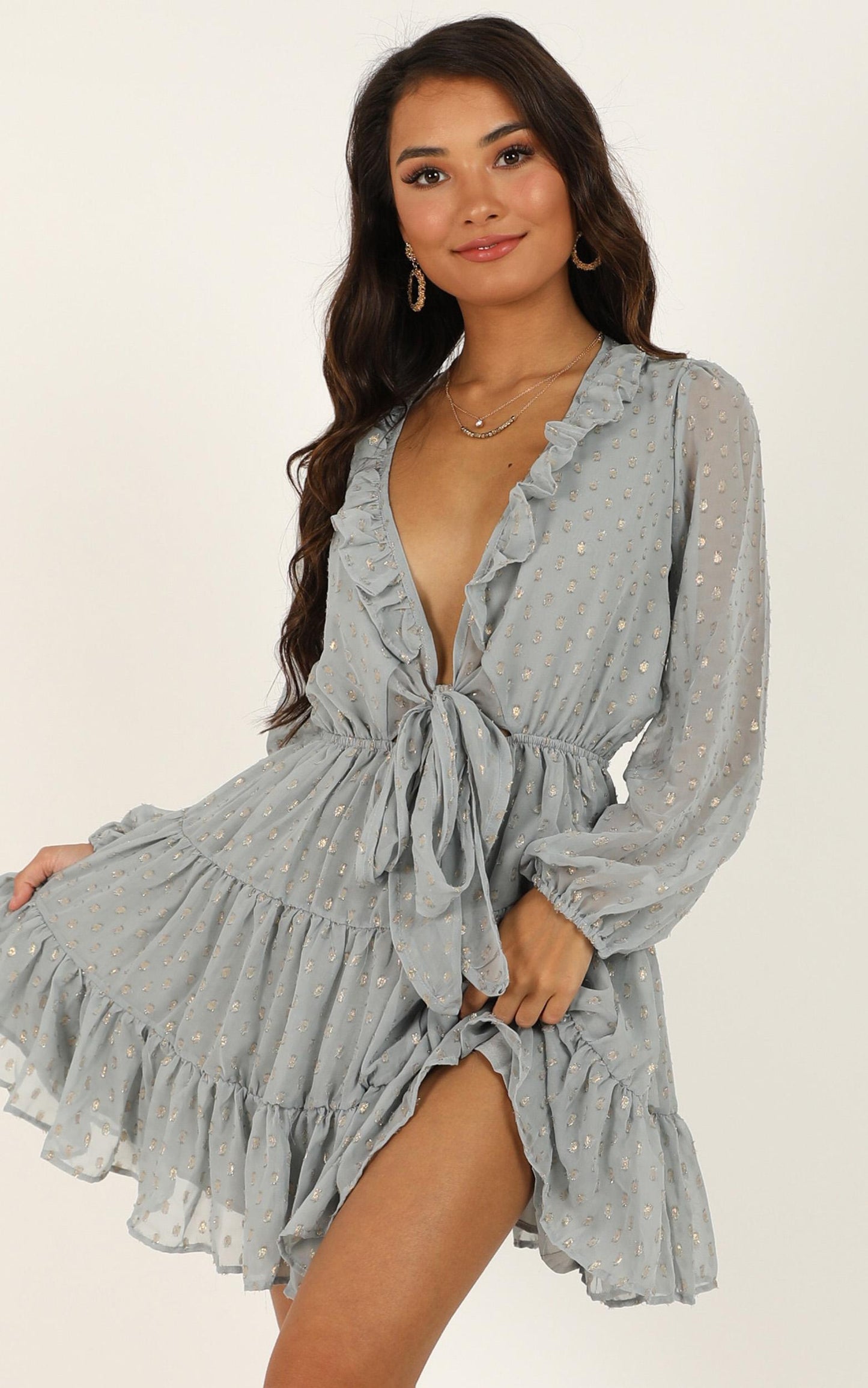 Steal The Scene Dress In Blue