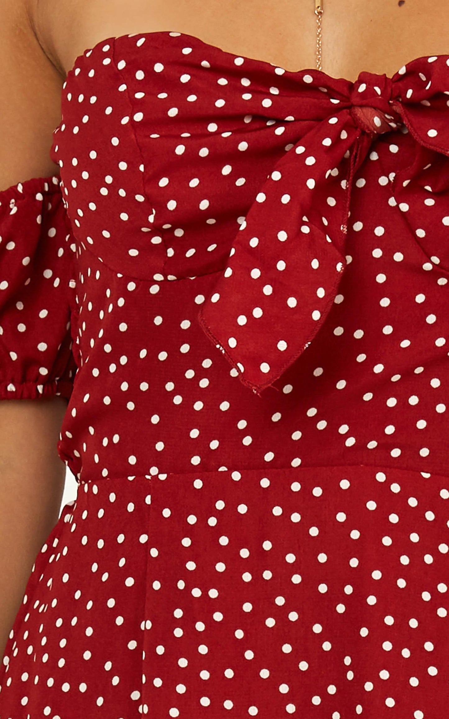 The Sweet Escape Dress In Wine Spot