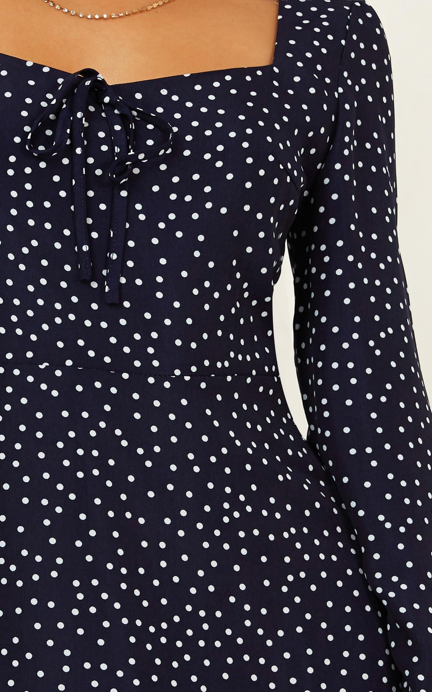 Get The Point Dress In Navy Spot