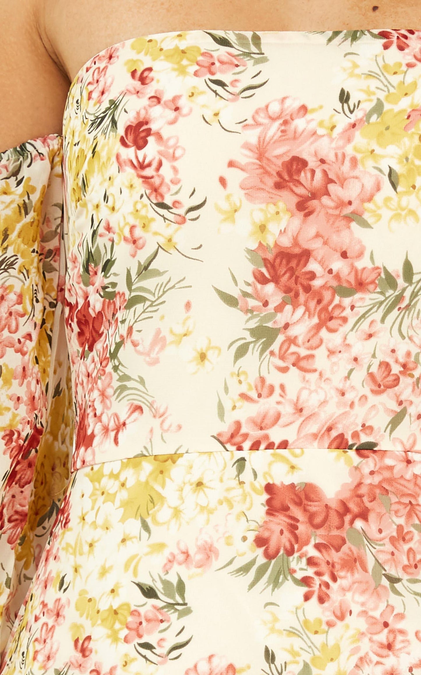 Forever You And Me Dress In White Floral