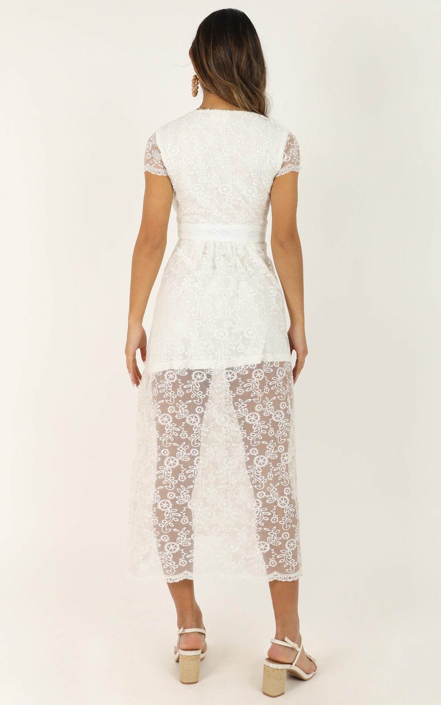 She Dances Across The Porch Dress In White Lace