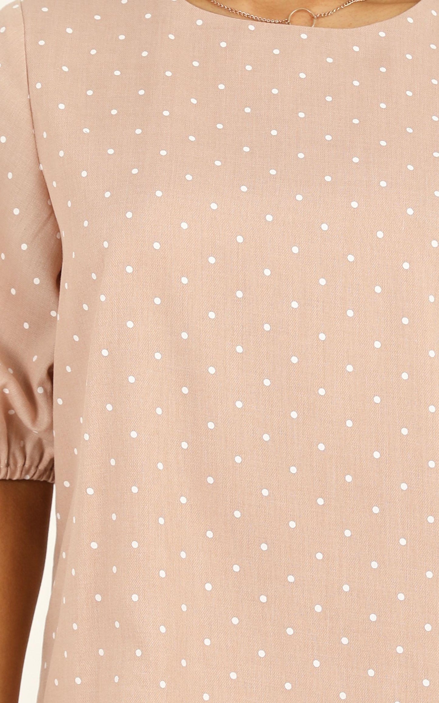 Imagine The Best Dress In Beige Spot