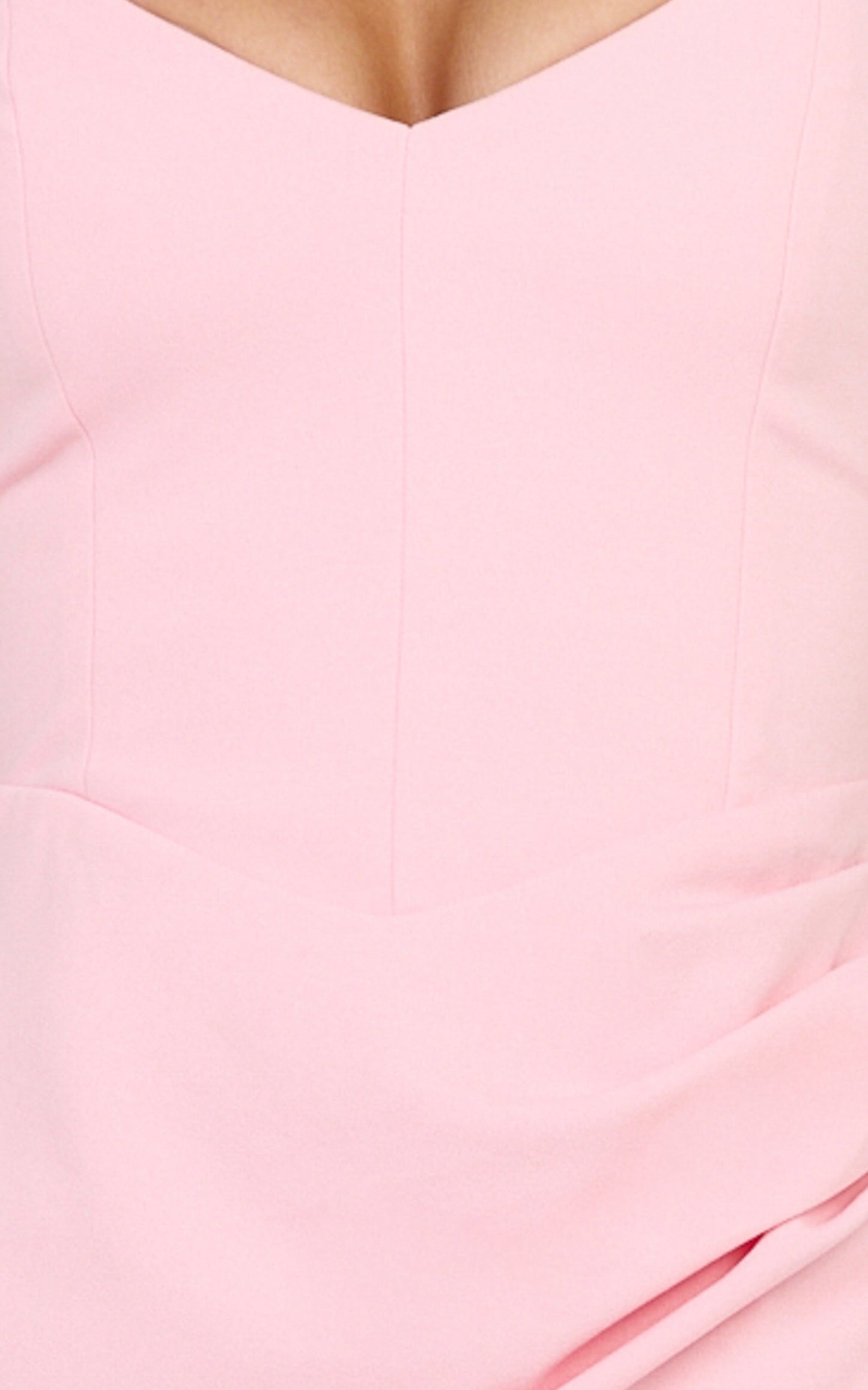 Malibu Maxi Dress - Off Shoulder High Split Dress in Pink