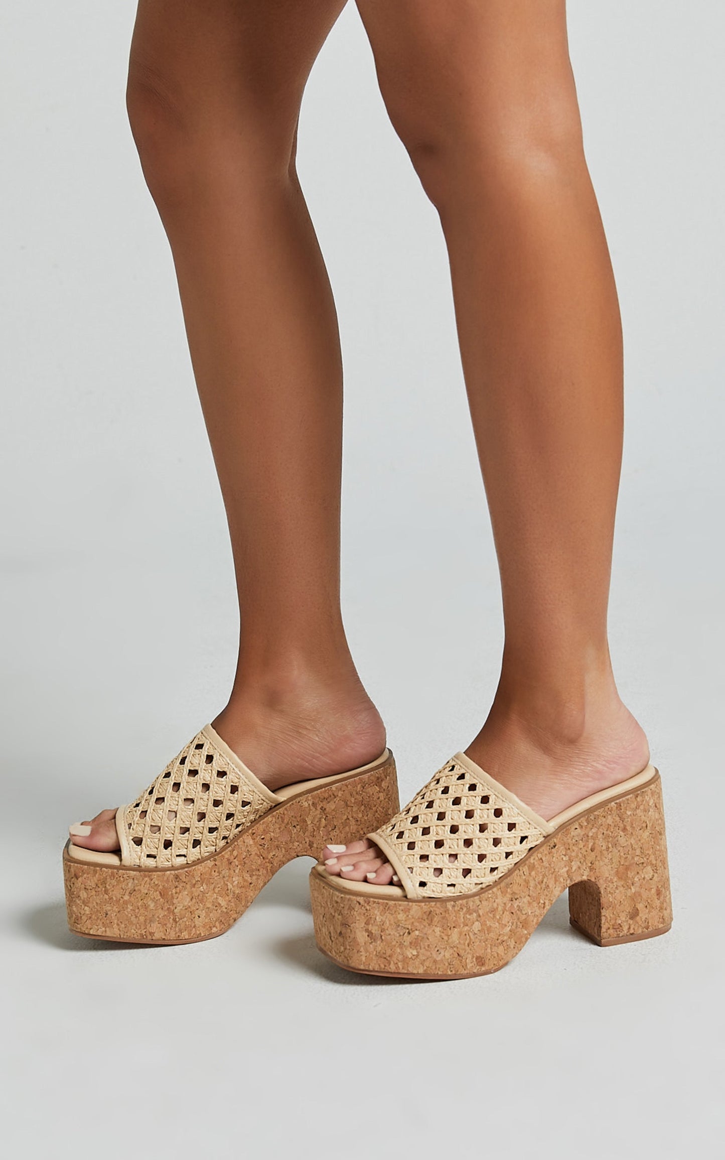 Therapy - Delirium Heels in NATURAL RAFFIA