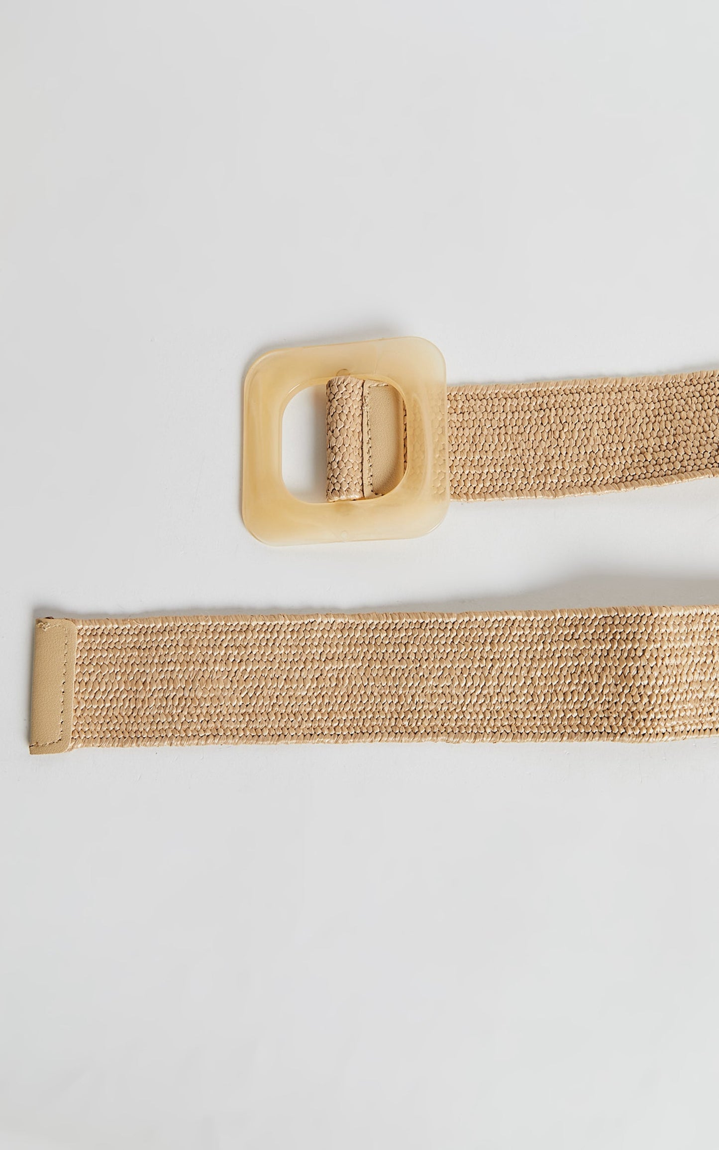 Ellenor Belt - Straw Belt in Natural