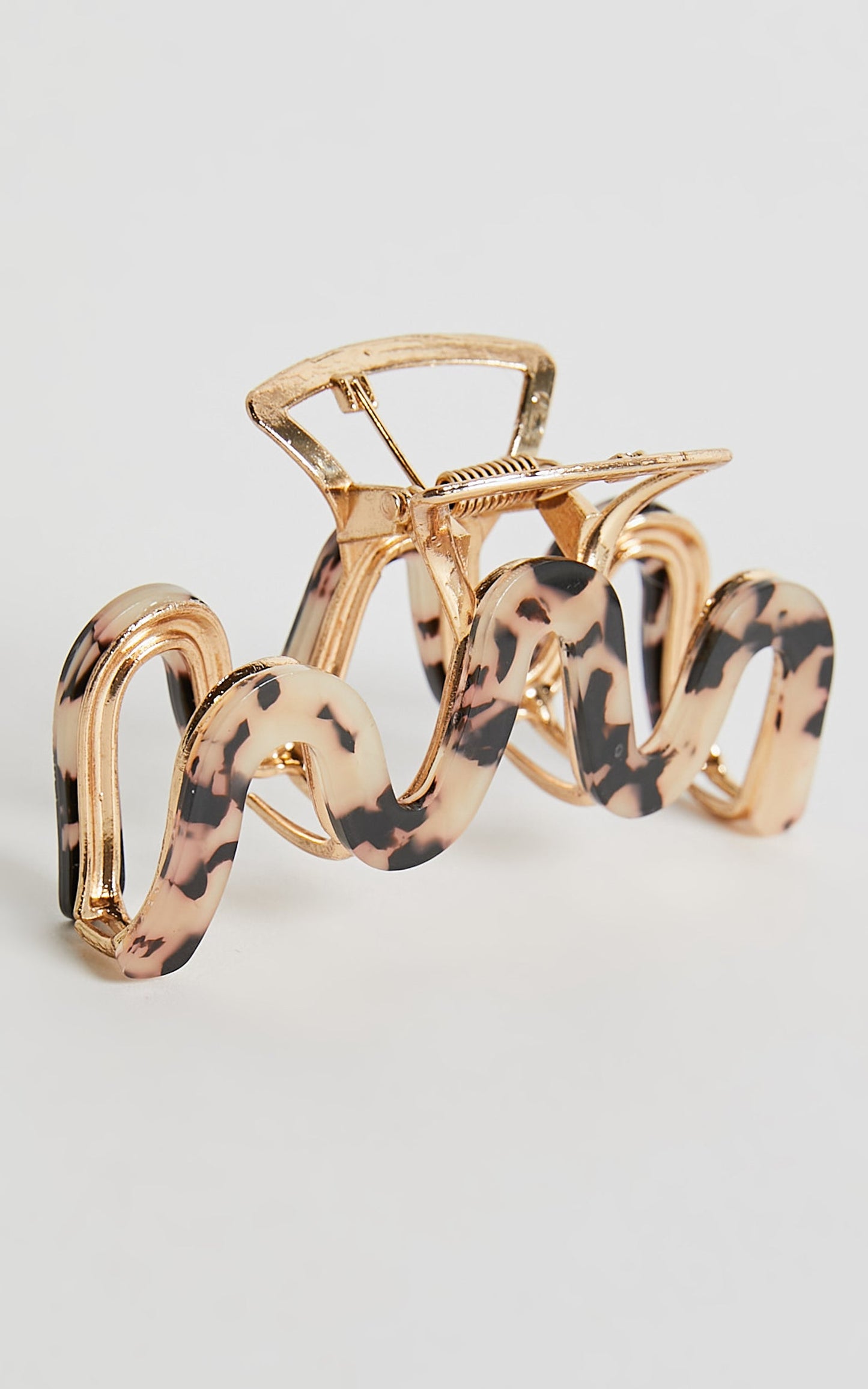 Lyrine Hair Clip in Tort and Gold
