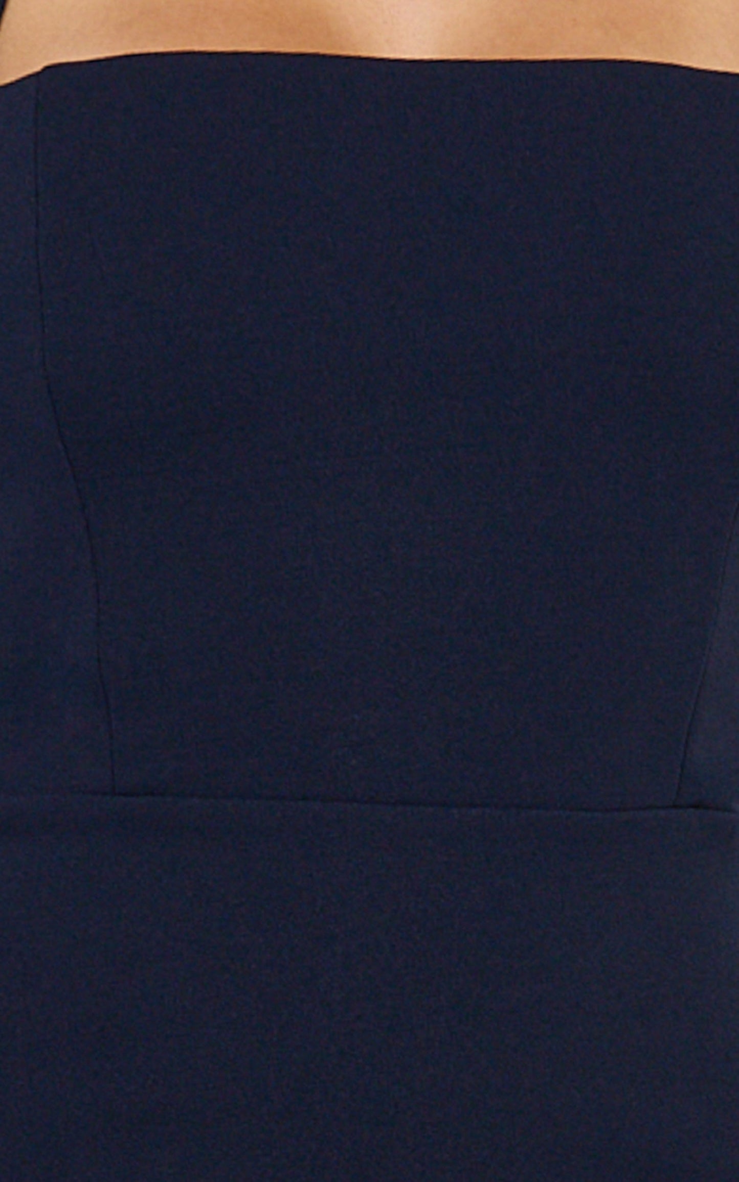 Salome Midi Dress - Halter Neck Column Dress in Navy