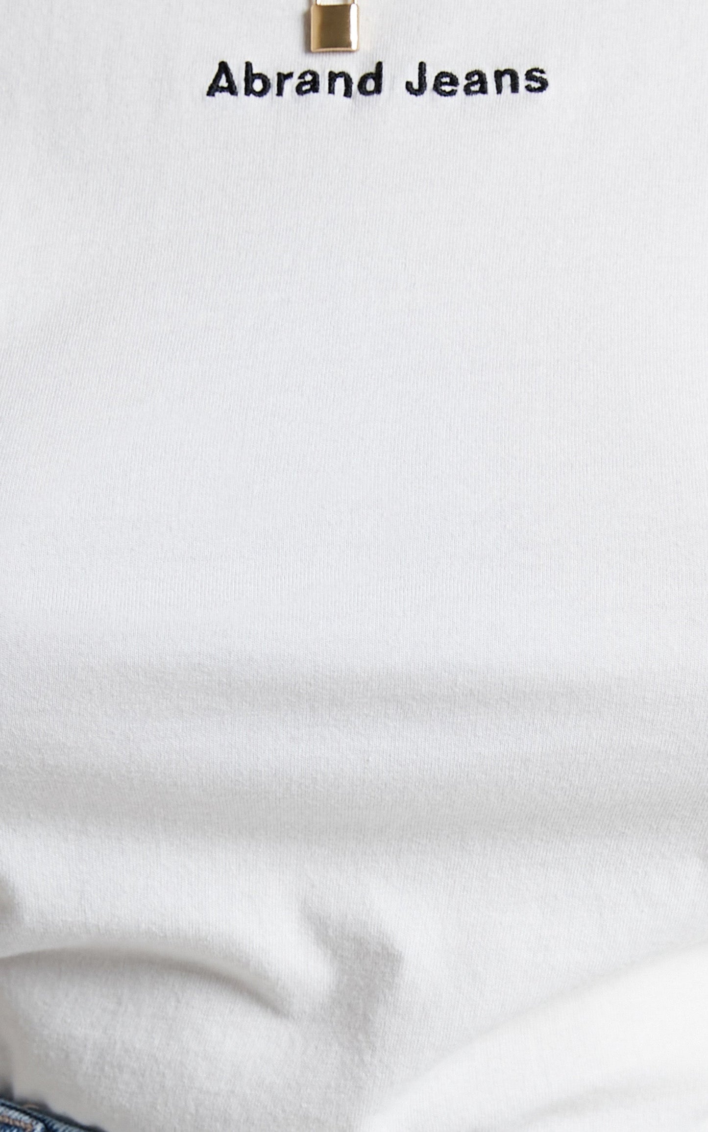 Abrand - A Baby Tee in White Sand