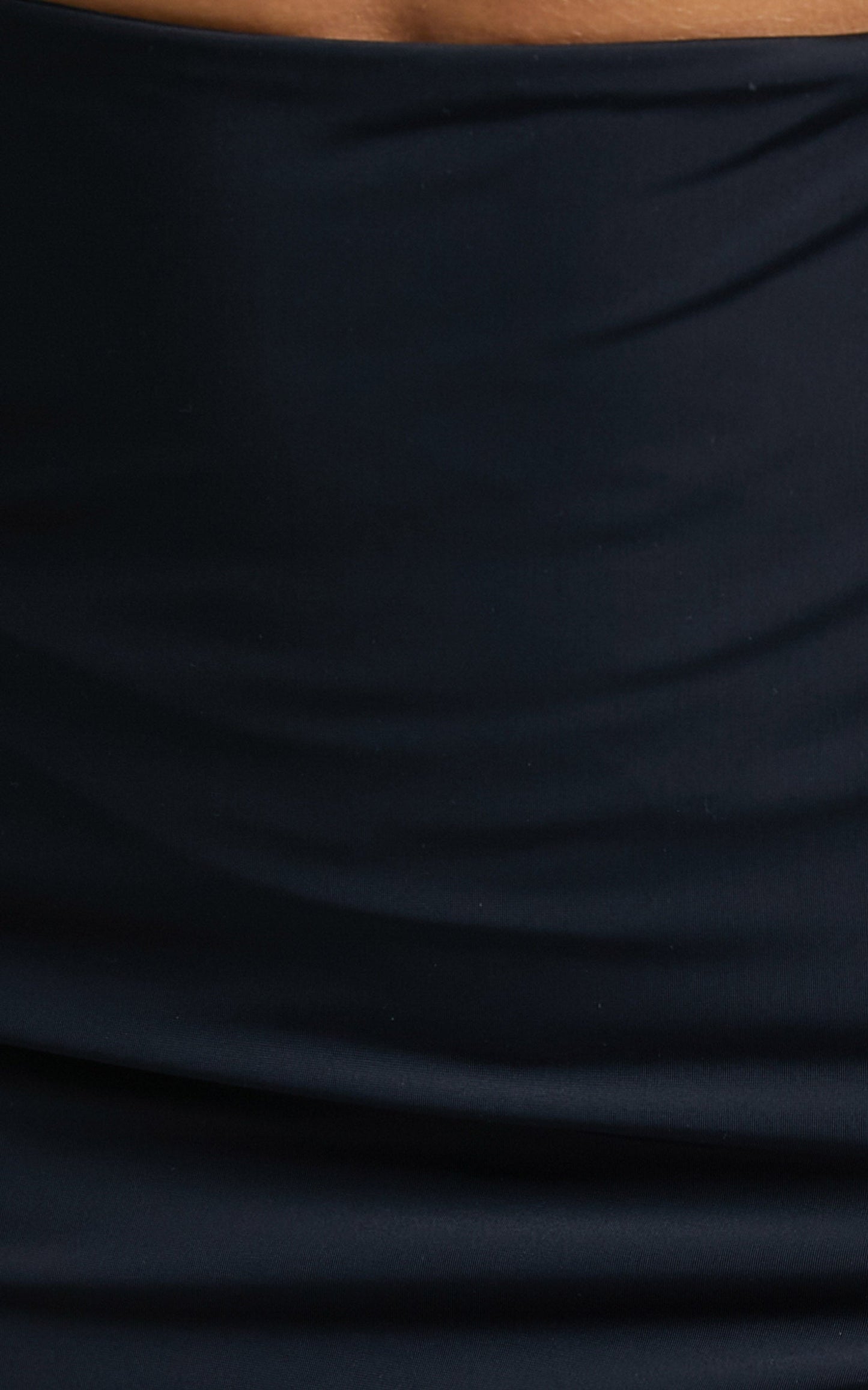 Elvie Midi Skirt - High Split Skirt in Black