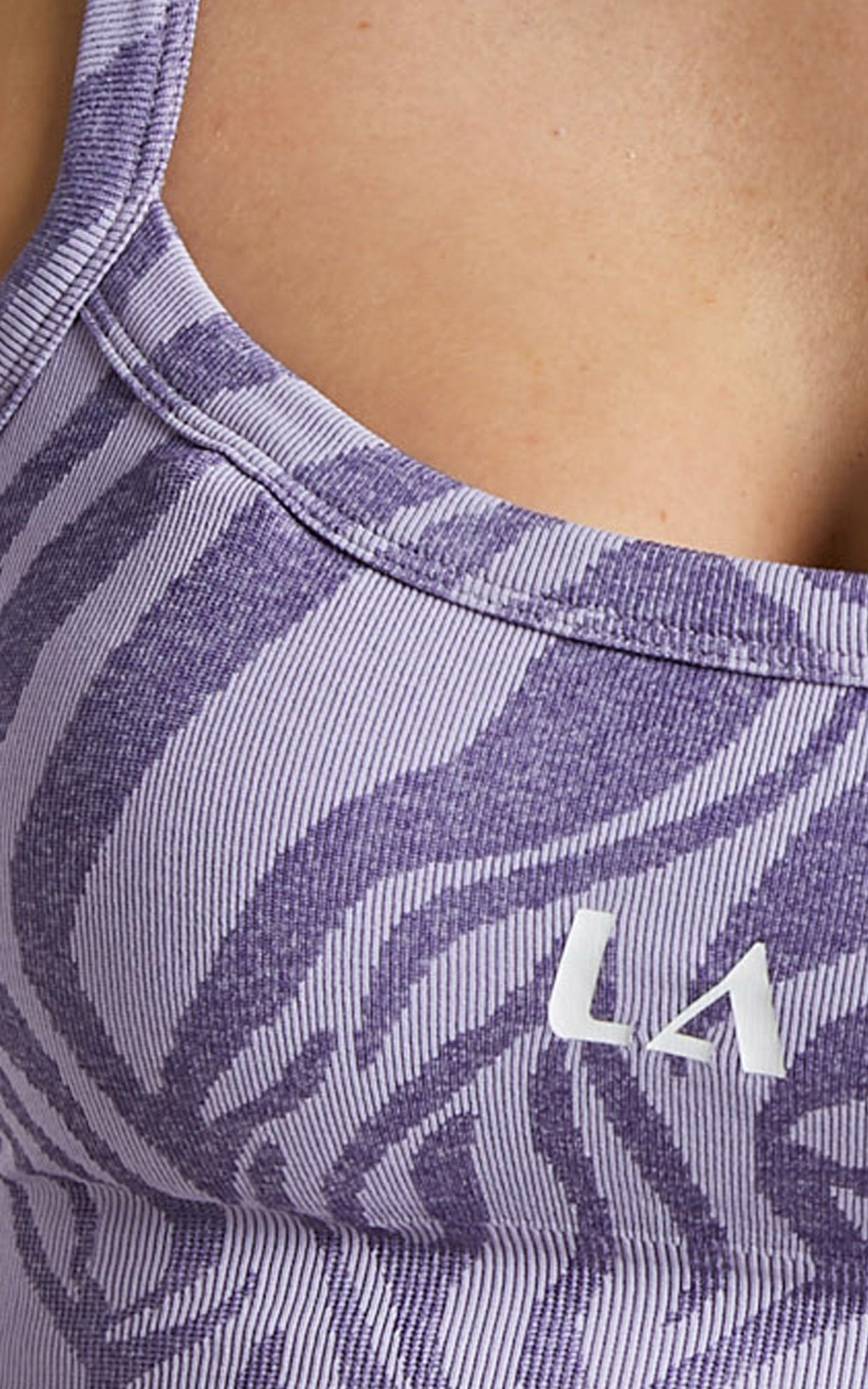 Lahana - Fleur Crop Top in Purple Zebra