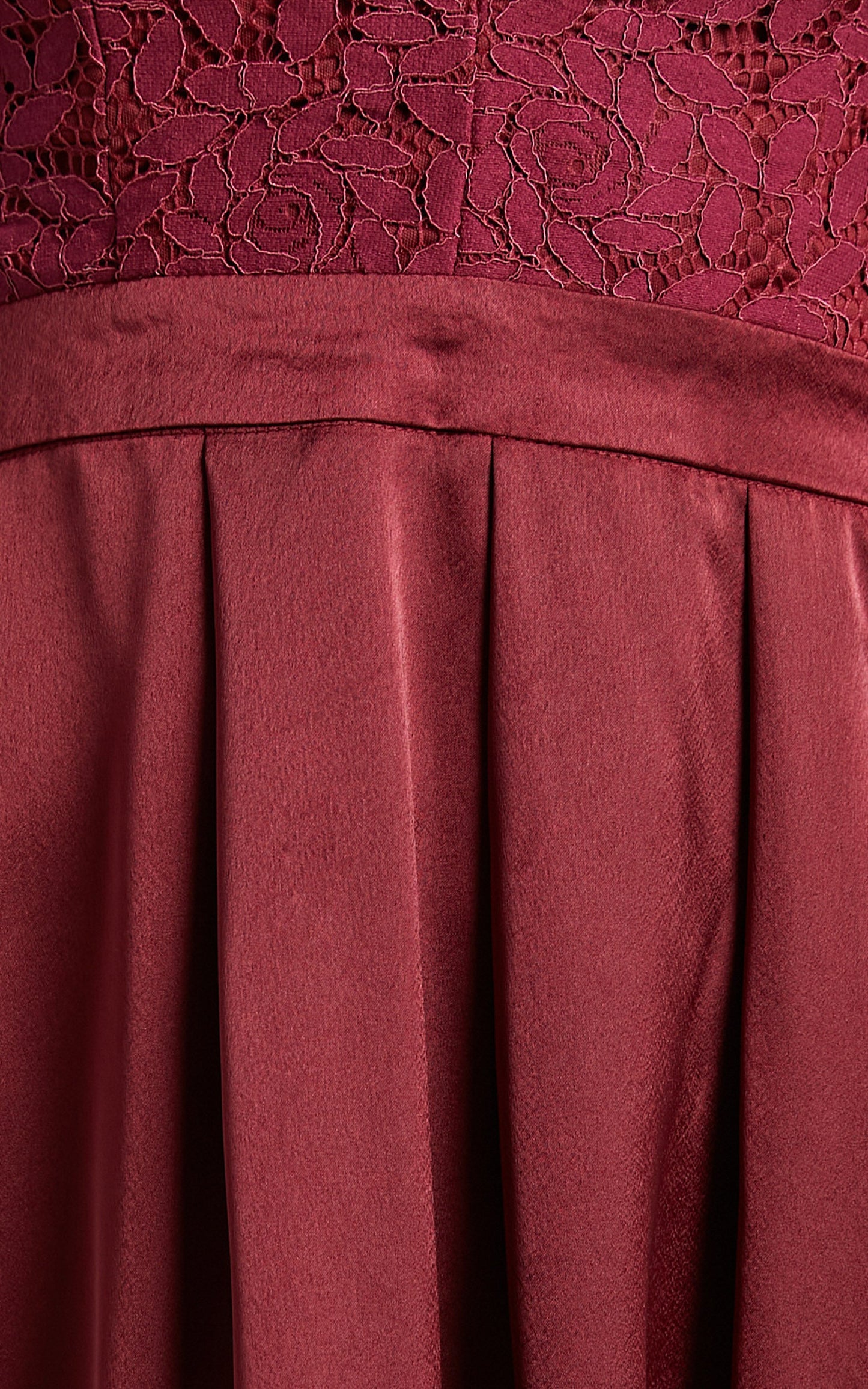 Inspired Tribe Plunge Neckline Thigh Split Maxi Dress in Wine