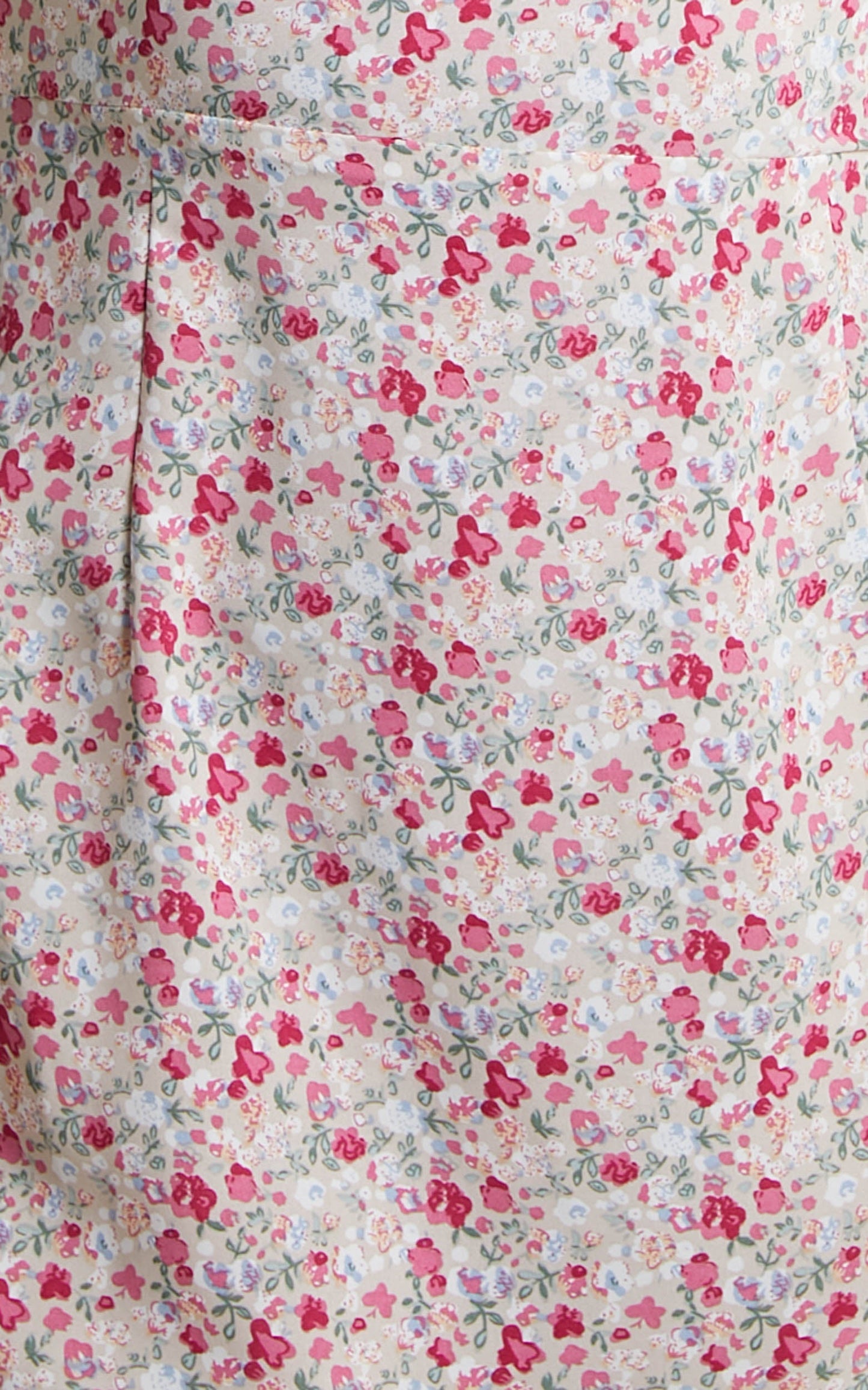 Solania Puff Sleeve Bust Cup Mini Dress in White Floral