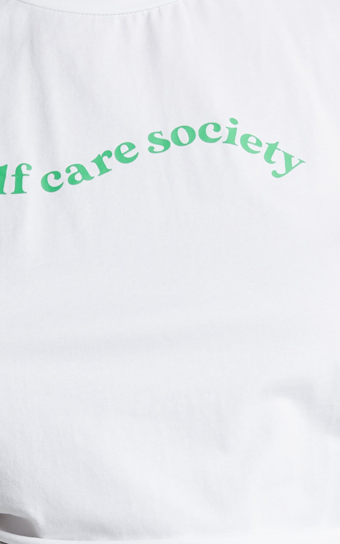 Sunday Society Club - Self Care Society T Shirt in White