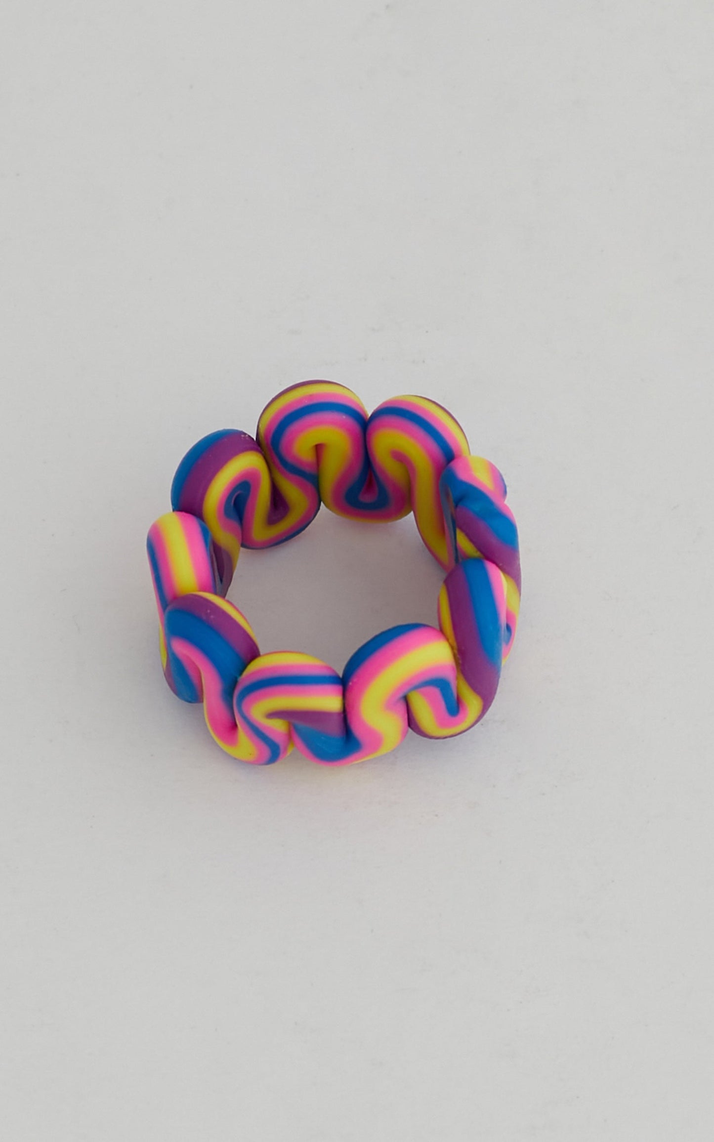 Tanziba Chunky Clay Ring in Multi