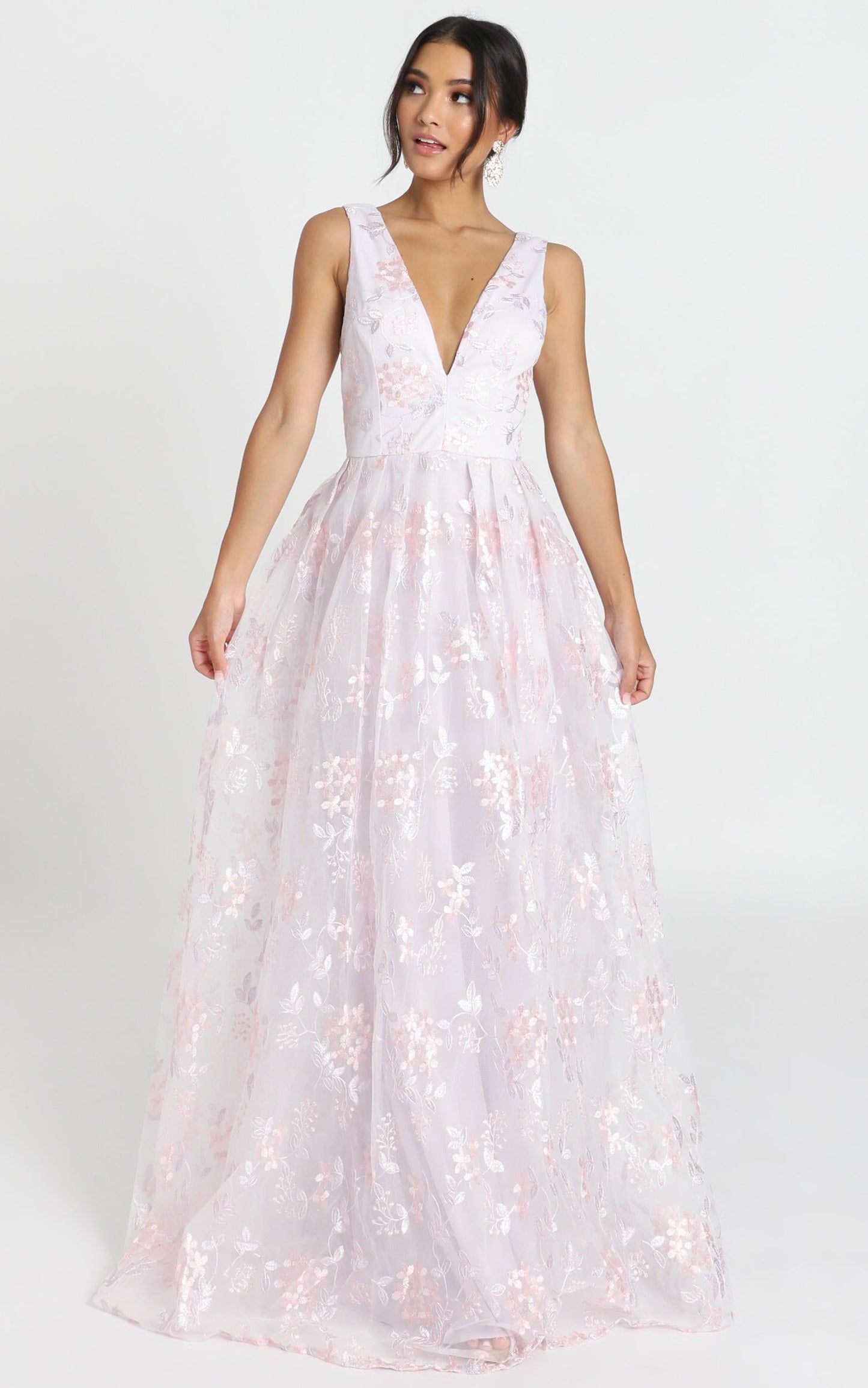 Detroit Maxi Dress In Lavender