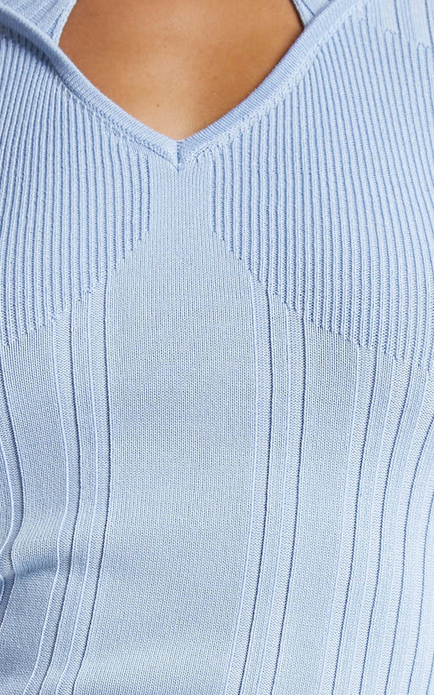 4th & Reckless - Lexi Knitted Top in Baby Blue Knit
