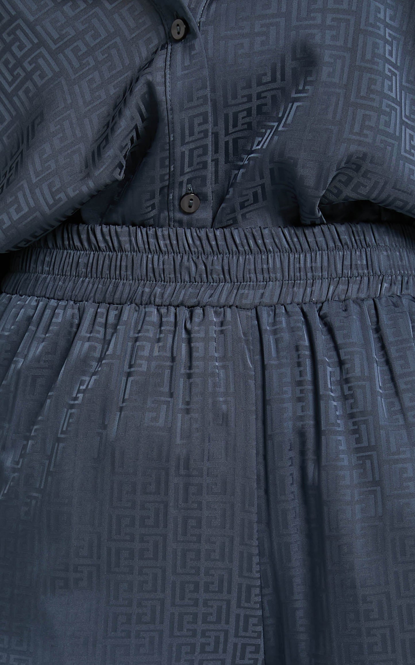 4th & Reckless - Mimi Satin Trouser in Blue Geo