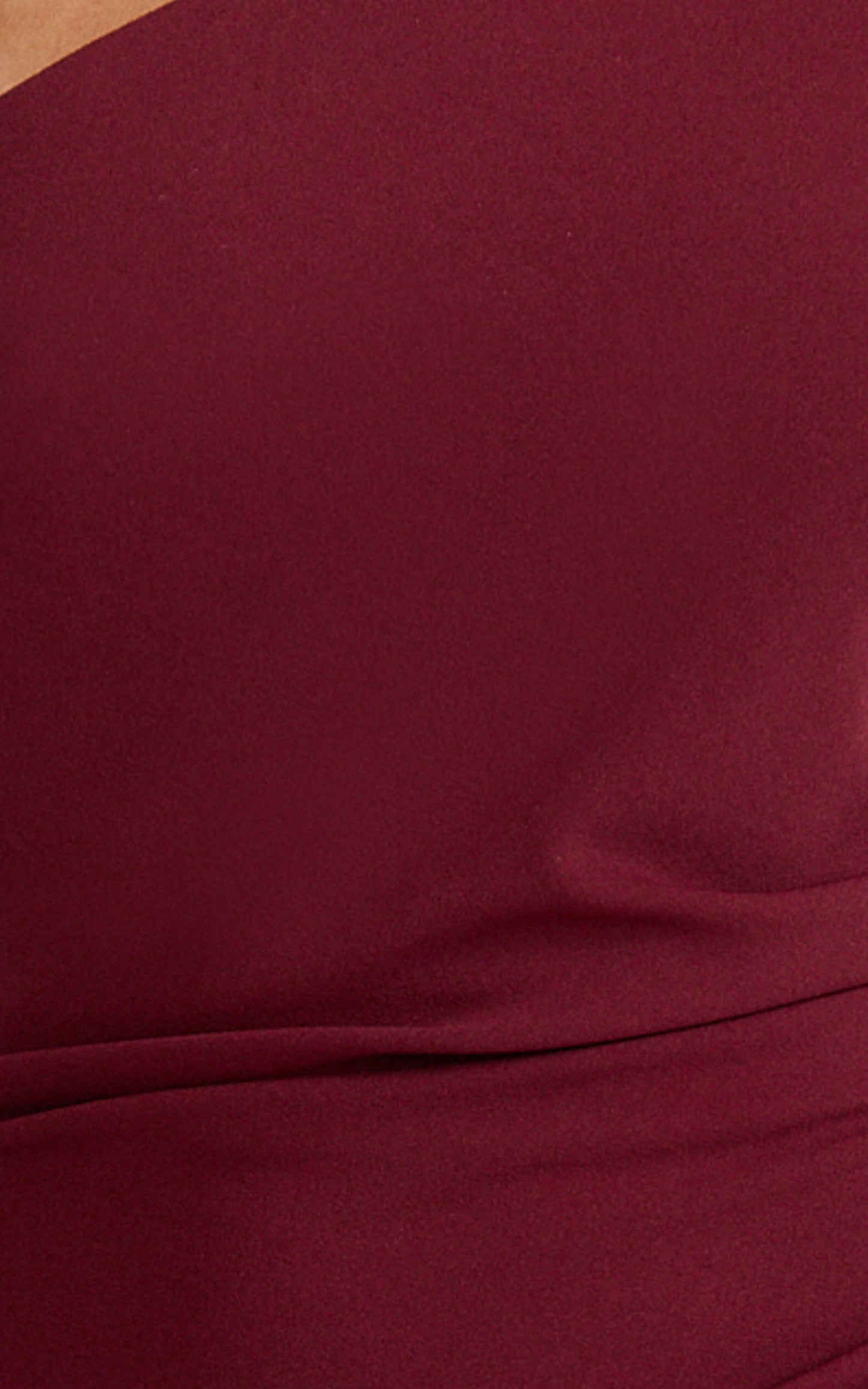 Criselda Maxi Dress - One Shoulder Maxi Dress in Wine